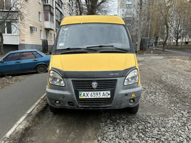 Желтый ГАЗ 3221 Газель, объемом двигателя 2.3 л и пробегом 150 тыс. км за 1450 $, фото 1 на Automoto.ua
