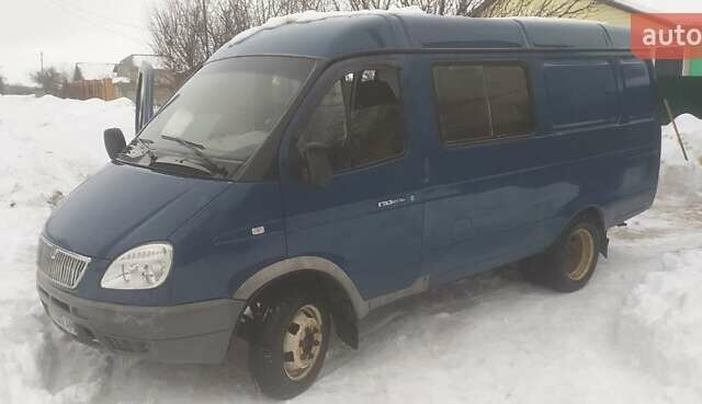 Синий ГАЗ 3221 Газель, объемом двигателя 2.4 л и пробегом 197 тыс. км за 3100 $, фото 1 на Automoto.ua