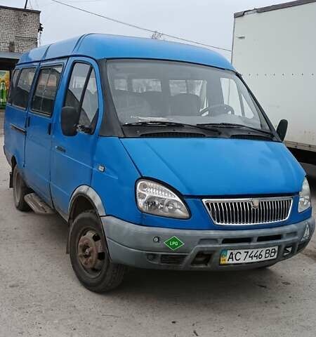 Синий ГАЗ 32213 Газель, объемом двигателя 2.45 л и пробегом 730 тыс. км за 1000 $, фото 1 на Automoto.ua