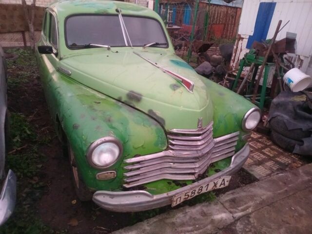 Зеленый ГАЗ M-20 Победа, объемом двигателя 0 л и пробегом 1 тыс. км за 700 $, фото 1 на Automoto.ua