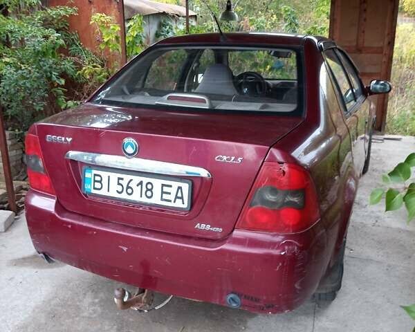 Червоний Джилі ЦК, об'ємом двигуна 1.5 л та пробігом 168 тис. км за 600 $, фото 1 на Automoto.ua