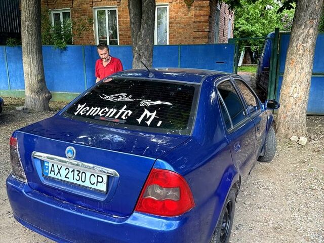 Синий Джили ЦК, объемом двигателя 1.5 л и пробегом 100 тыс. км за 350 $, фото 1 на Automoto.ua