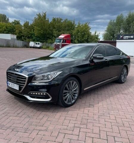 Черный Генезис G80, объемом двигателя 3.34 л и пробегом 296 тыс. км за 13950 $, фото 1 на Automoto.ua