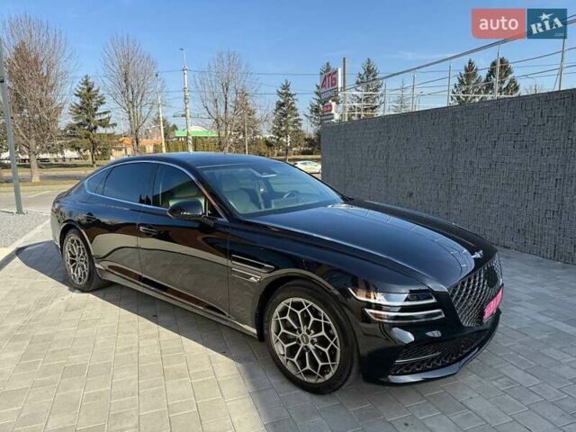 Черный Генезис GV80, объемом двигателя 2.5 л и пробегом 25 тыс. км за 31500 $, фото 1 на Automoto.ua