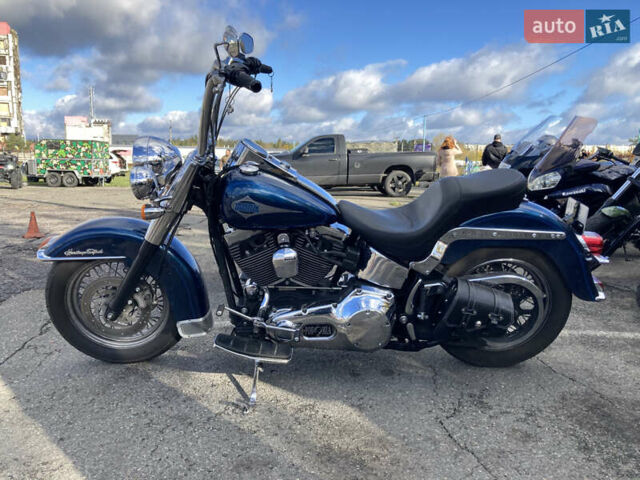 Синій Харлей-Девідсон FLSTC, об'ємом двигуна 1.45 л та пробігом 48 тис. км за 9000 $, фото 1 на Automoto.ua