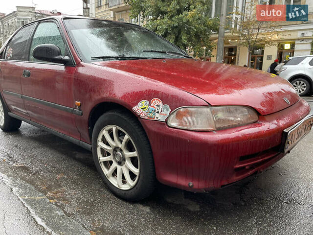 Красный Хонда Цивик, объемом двигателя 1.5 л и пробегом 330 тыс. км за 1400 $, фото 1 на Automoto.ua