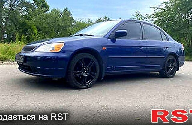 Синій Хонда Сівік, об'ємом двигуна 1.7 л та пробігом 262 тис. км за 1300 $, фото 1 на Automoto.ua