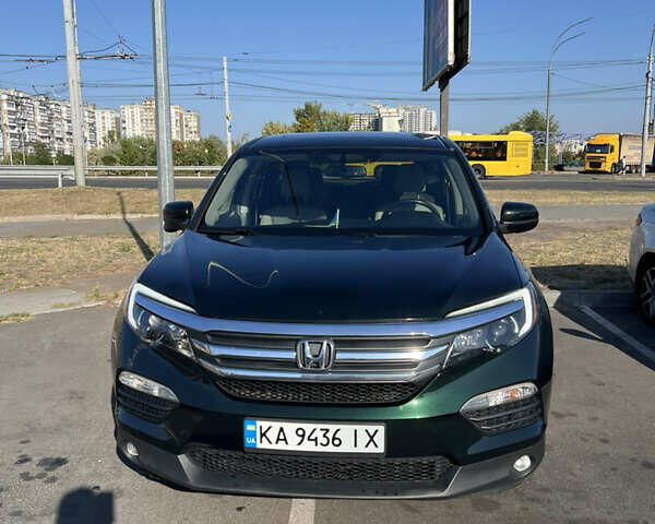 Зеленый Хонда Пилот, объемом двигателя 3.47 л и пробегом 127 тыс. км за 21100 $, фото 1 на Automoto.ua