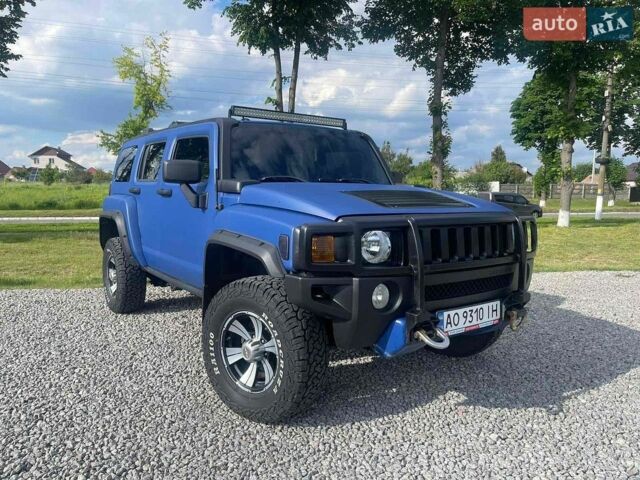 Синий Хаммер Н3, объемом двигателя 3.65 л и пробегом 202 тыс. км за 14999 $, фото 1 на Automoto.ua