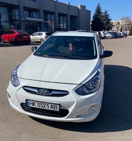 Белый Хендай Акцент, объемом двигателя 1.4 л и пробегом 101 тыс. км за 6150 $, фото 1 на Automoto.ua