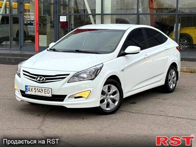 Белый Хендай Акцент, объемом двигателя 1.4 л и пробегом 64 тыс. км за 12800 $, фото 1 на Automoto.ua
