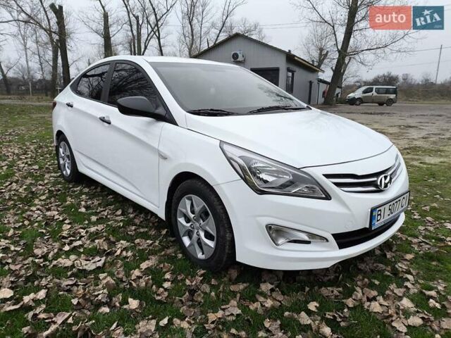 Белый Хендай Акцент, объемом двигателя 1.4 л и пробегом 92 тыс. км за 9499 $, фото 1 на Automoto.ua