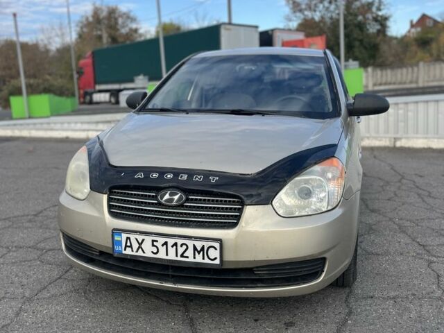 Бежевый Хендай Акцент, объемом двигателя 1.4 л и пробегом 216 тыс. км за 4750 $, фото 1 на Automoto.ua