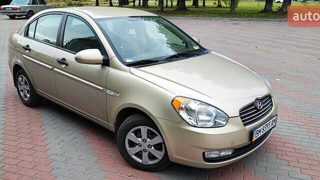 Бежевый Хендай Акцент, объемом двигателя 1.4 л и пробегом 58 тыс. км за 5700 $, фото 1 на Automoto.ua