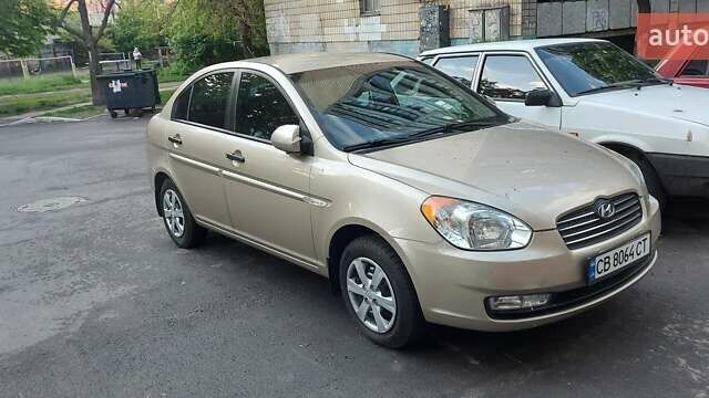 Бежевый Хендай Акцент, объемом двигателя 1.4 л и пробегом 120 тыс. км за 5350 $, фото 1 на Automoto.ua