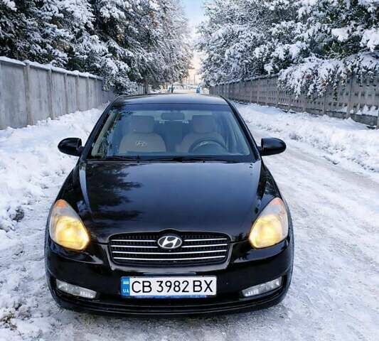 Черный Хендай Акцент, объемом двигателя 1.4 л и пробегом 230 тыс. км за 4600 $, фото 1 на Automoto.ua