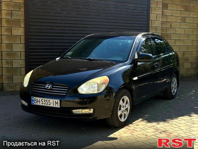 Черный Хендай Акцент, объемом двигателя 1.4 л и пробегом 178 тыс. км за 5300 $, фото 1 на Automoto.ua