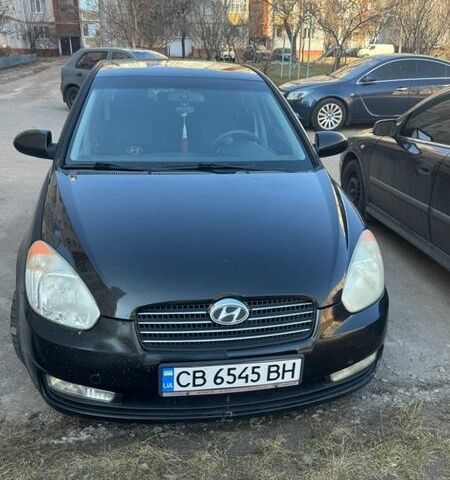 Черный Хендай Акцент, объемом двигателя 1.4 л и пробегом 195 тыс. км за 4100 $, фото 1 на Automoto.ua