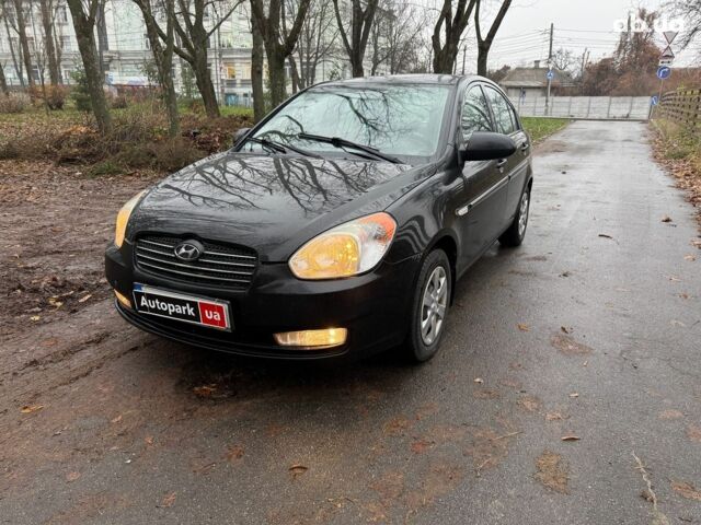 Черный Хендай Акцент, объемом двигателя 1.4 л и пробегом 165 тыс. км за 5390 $, фото 1 на Automoto.ua