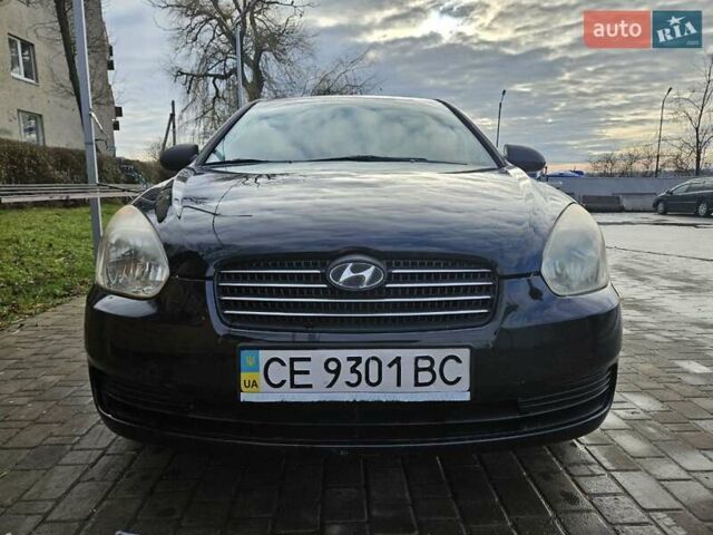 Черный Хендай Акцент, объемом двигателя 1.4 л и пробегом 220 тыс. км за 5300 $, фото 1 на Automoto.ua
