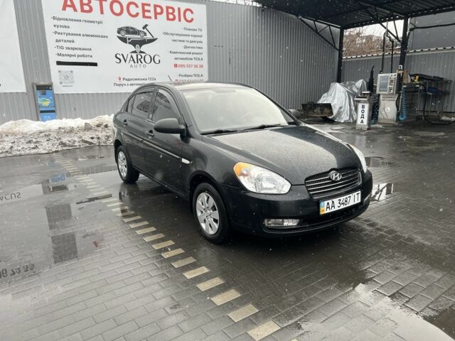 Чорний Хендай Акцент, об'ємом двигуна 1.4 л та пробігом 146 тис. км за 6199 $, фото 1 на Automoto.ua