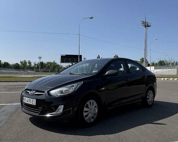 Черный Хендай Акцент, объемом двигателя 1.4 л и пробегом 163 тыс. км за 6900 $, фото 1 на Automoto.ua