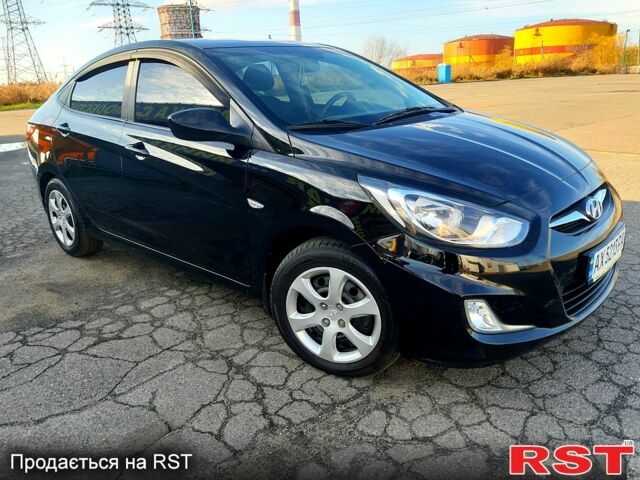 Чорний Хендай Акцент, об'ємом двигуна 1.4 л та пробігом 95 тис. км за 8900 $, фото 1 на Automoto.ua