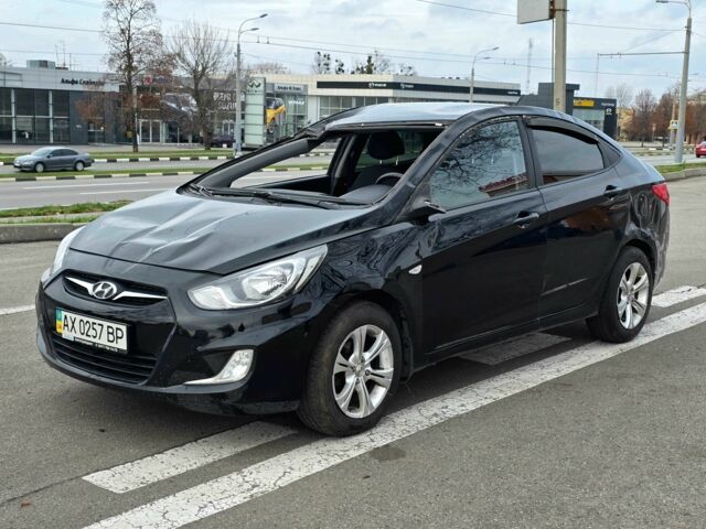 Черный Хендай Акцент, объемом двигателя 1.4 л и пробегом 160 тыс. км за 2700 $, фото 1 на Automoto.ua