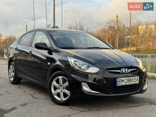 Черный Хендай Акцент, объемом двигателя 1.4 л и пробегом 146 тыс. км за 6950 $, фото 1 на Automoto.ua