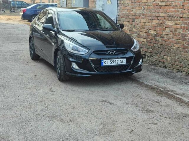 Черный Хендай Акцент, объемом двигателя 1.4 л и пробегом 112 тыс. км за 6500 $, фото 1 на Automoto.ua
