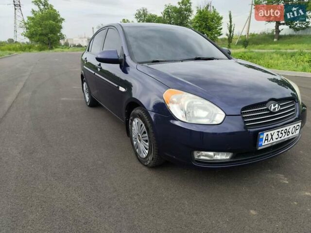 Синій Хендай Акцент, об'ємом двигуна 1.4 л та пробігом 80 тис. км за 6700 $, фото 1 на Automoto.ua