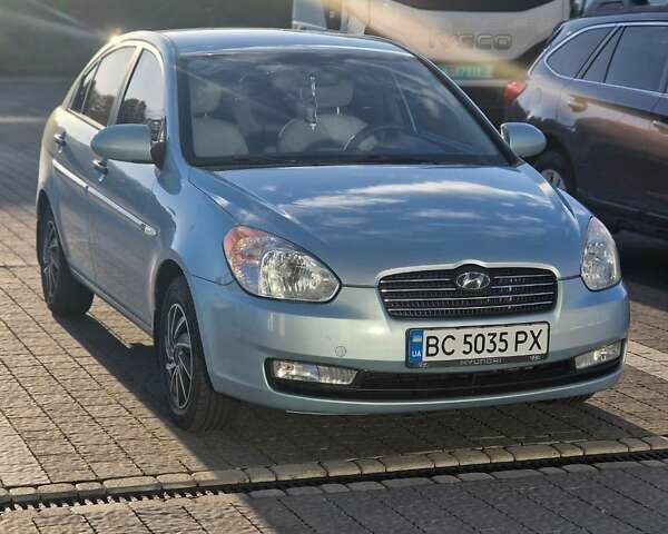 Синий Хендай Акцент, объемом двигателя 1.49 л и пробегом 169 тыс. км за 5999 $, фото 1 на Automoto.ua