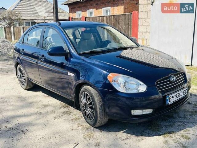 Синий Хендай Акцент, объемом двигателя 1.5 л и пробегом 163 тыс. км за 5190 $, фото 1 на Automoto.ua
