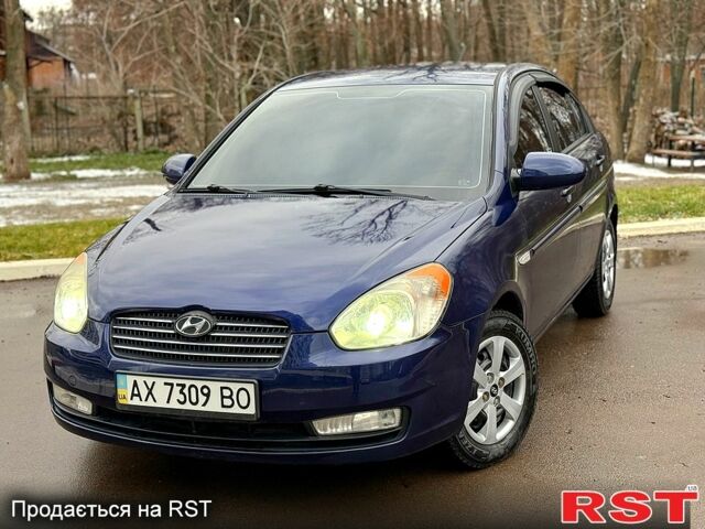 Синий Хендай Акцент, объемом двигателя 1.4 л и пробегом 131 тыс. км за 5900 $, фото 1 на Automoto.ua