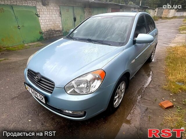 Синий Хендай Акцент, объемом двигателя 1.4 л и пробегом 127 тыс. км за 5400 $, фото 1 на Automoto.ua