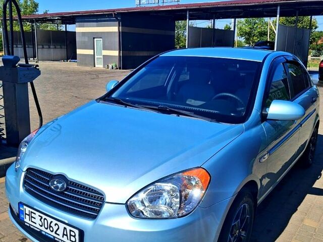 Синій Хендай Акцент, об'ємом двигуна 1.4 л та пробігом 54 тис. км за 7500 $, фото 1 на Automoto.ua