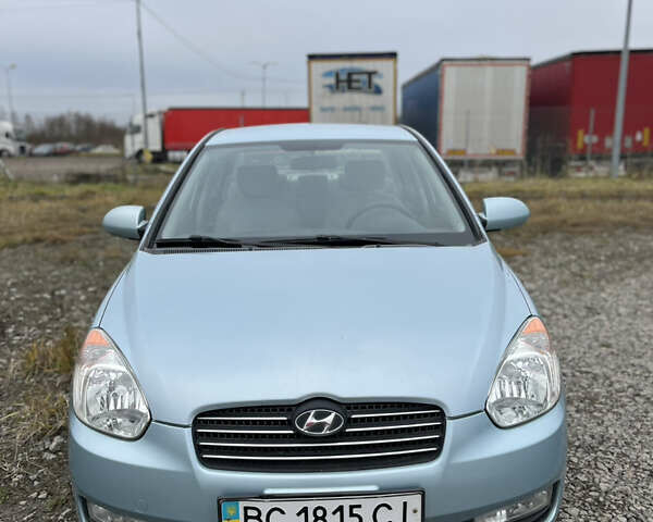 Синий Хендай Акцент, объемом двигателя 1.4 л и пробегом 201 тыс. км за 4100 $, фото 1 на Automoto.ua