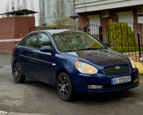 Синий Хендай Акцент, объемом двигателя 1.4 л и пробегом 171 тыс. км за 5499 $, фото 1 на Automoto.ua