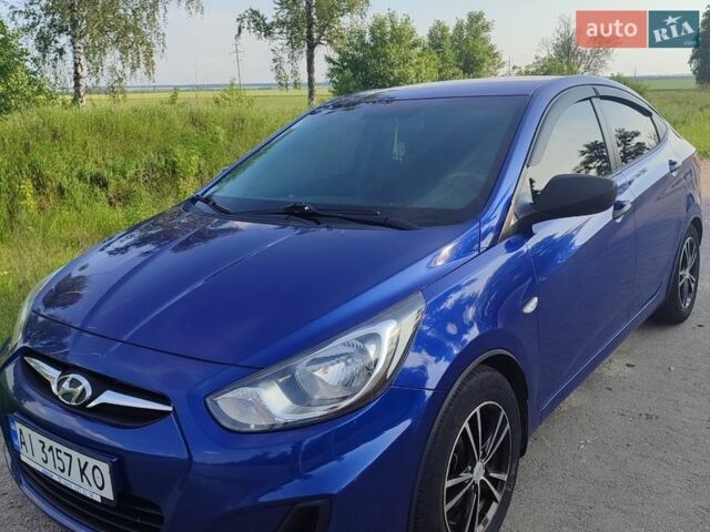 Синий Хендай Акцент, объемом двигателя 1.4 л и пробегом 185 тыс. км за 7200 $, фото 1 на Automoto.ua