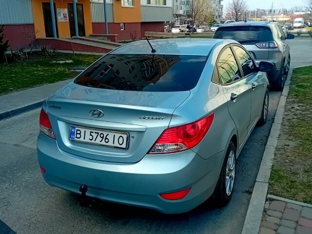 Синій Хендай Акцент, об'ємом двигуна 1.4 л та пробігом 112 тис. км за 7500 $, фото 1 на Automoto.ua