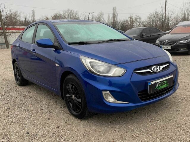 Синий Хендай Акцент, объемом двигателя 1.4 л и пробегом 196 тыс. км за 6990 $, фото 1 на Automoto.ua