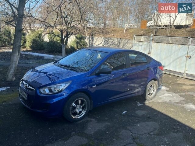 Синий Хендай Акцент, объемом двигателя 1.4 л и пробегом 93 тыс. км за 7900 $, фото 1 на Automoto.ua