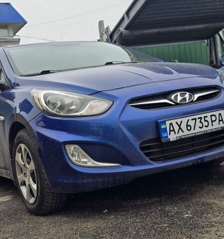 Синий Хендай Акцент, объемом двигателя 1.4 л и пробегом 154 тыс. км за 7400 $, фото 1 на Automoto.ua