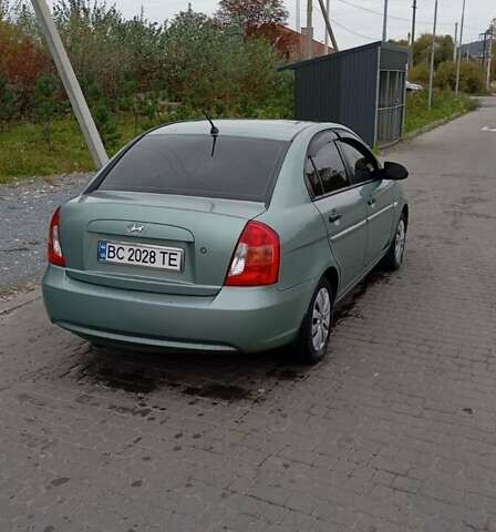 Зеленый Хендай Акцент, объемом двигателя 1.4 л и пробегом 215 тыс. км за 4199 $, фото 1 на Automoto.ua