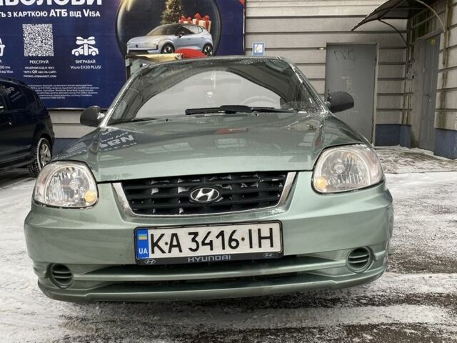 Зеленый Хендай Акцент, объемом двигателя 1.3 л и пробегом 176 тыс. км за 2999 $, фото 1 на Automoto.ua