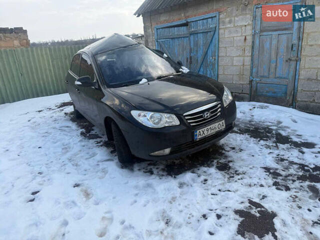 Черный Хендай Элантра, объемом двигателя 1.98 л и пробегом 202 тыс. км за 3000 $, фото 1 на Automoto.ua