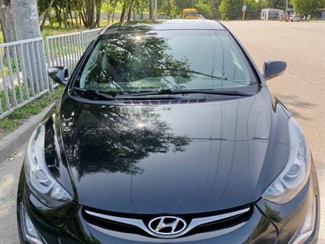 Черный Хендай Элантра, объемом двигателя 2 л и пробегом 93 тыс. км за 10600 $, фото 1 на Automoto.ua