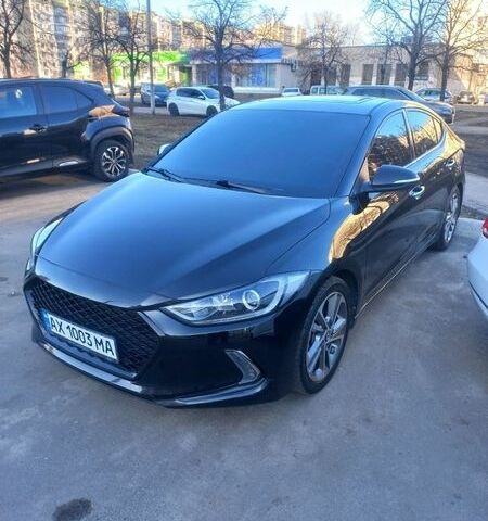 Черный Хендай Элантра, объемом двигателя 2 л и пробегом 185 тыс. км за 12300 $, фото 1 на Automoto.ua