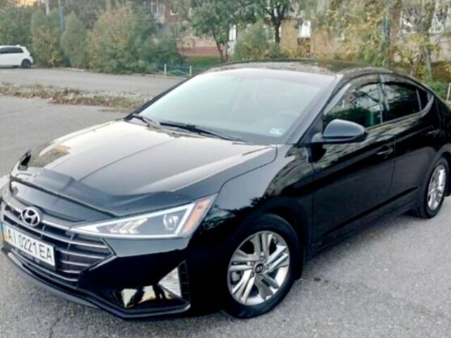 Черный Хендай Элантра, объемом двигателя 2 л и пробегом 90 тыс. км за 11500 $, фото 1 на Automoto.ua