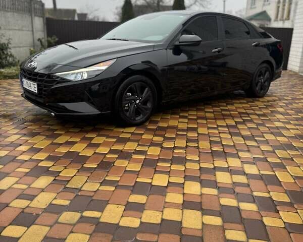 Черный Хендай Элантра, объемом двигателя 2 л и пробегом 130 тыс. км за 16500 $, фото 1 на Automoto.ua